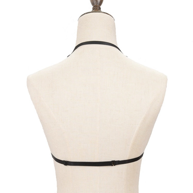 Deep-v Ribbon Harness Bra
