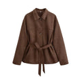 Women's Suede Jacket Brown